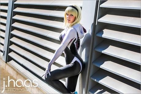 Maid of Might as Spider Gwen (Photo by John Haas Photography) Maid of Might as Spider Gwen (Photo by John Haas Photography)