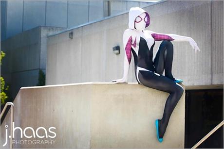 Maid of Might as Spider Gwen (Photo by John Haas Photography) Maid of Might as Spider Gwen (Photo by John Haas Photography)