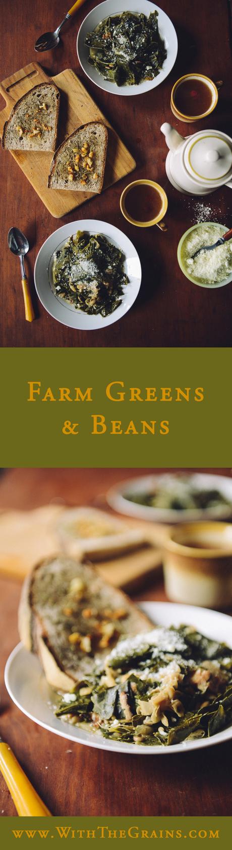 Farm Greens and Beans // www.WithTheGrains.com