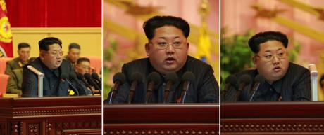 Kim Jong Un delivers a speech at the 7th National Meeting of Military Education Officers. In his remarks Kim emphasized the role of the party's management of DPRK military policies and the KPA's role in developing the DPRK economy (Photos: Rodong Sinmun).