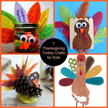 7 Thanksgiving Turkey Crafts for Kids