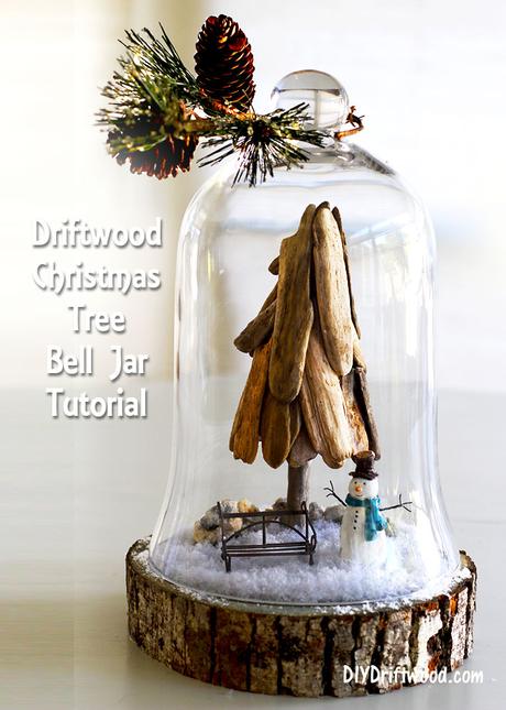 ... christmas ribbon on top or surround the bell jar with christmas