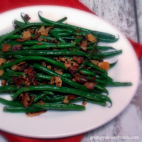 Turkey Trimmings: 50 Amazing Thanksgiving Side Dishes Sauteed Haricots Verts with Bacon and Buttered Breadcrumbs