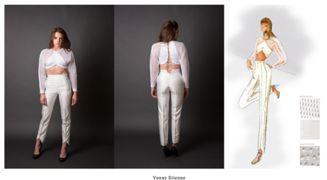 Venny Etienne wins Fan Favorite in the Fashion X Austin: BLANC competition
