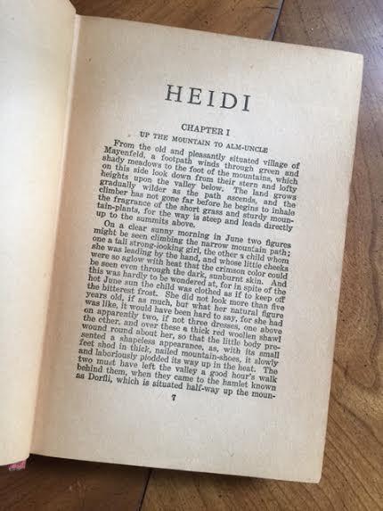 Heidi by Johanna Spyri for German Literature Month (A Guest Post by my Mother)