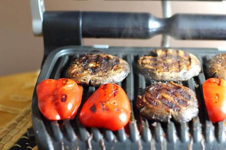 Cooking Mushrooms on the Tefal Opti-Grill