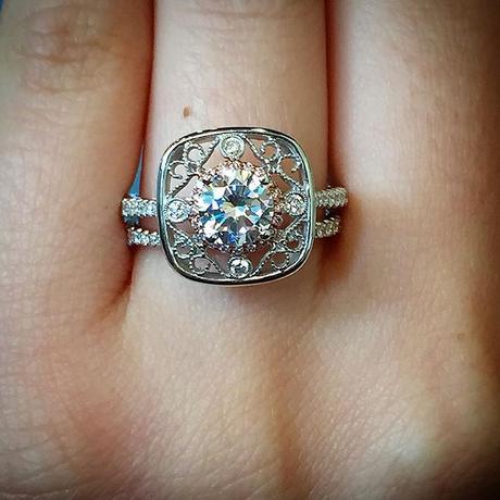 Simon G Engagement Ring
