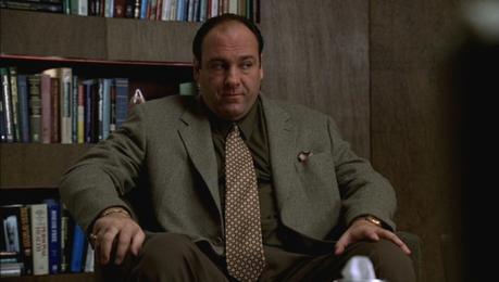 The Sopranos: Tony’s Tan Flannel Sportcoat Tony sits through an uncomfortable session with Carmela and Dr. Melfi.