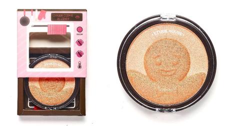 etude house SNOWY DESSERT GINGER COOKIE BLUSHER combined
