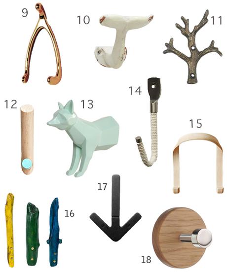Get the Look: 38 Decorative Wall Hooks decorative-wall-hooks-2