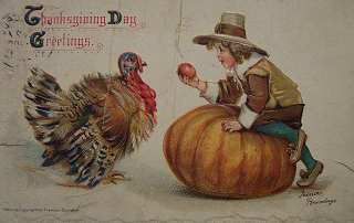 Vintage Thanksgiving Day Postcard by riptheskull, on Flickr Image: Vintage Thanksgiving Day Postcard