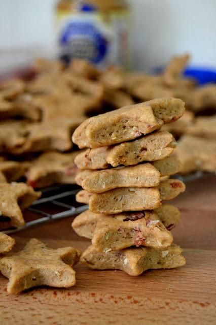 peanut butter and bacon dog biscuits