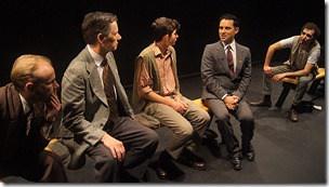 Tim Parker, Jim Morley, Justin Burns, Jeremy Trager and Matt Browning star in Redtwist Theatre's Review: Incident at Vichy (Redtwist Theatre)