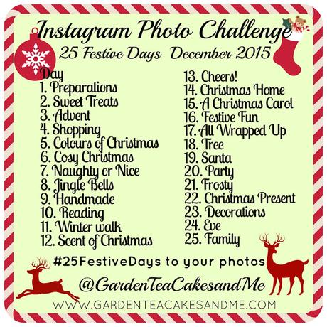 Join in with my Festive Instagram Photo Challenge #25FestiveDays starts 1 December