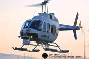 Vertical Challenge 9, helicopter , Hiller Museum . Bell 206 LongRanger