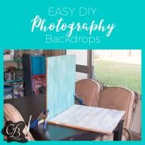 Easy DIY Photography Backdrops