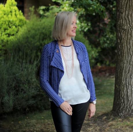 How to Style Leather Look Leggings Over 40
