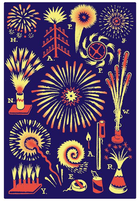 Fireworks Postcard Farinella