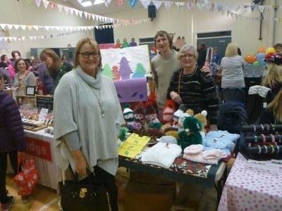 Sunday’s Inspiration: Mrs. Thompson, Kilmaine Primary School and My Sentimental World Mum's friend Susan at the stall in Kilmaine