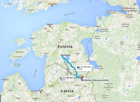 Etapa desde Viljandi hasta Alüksne