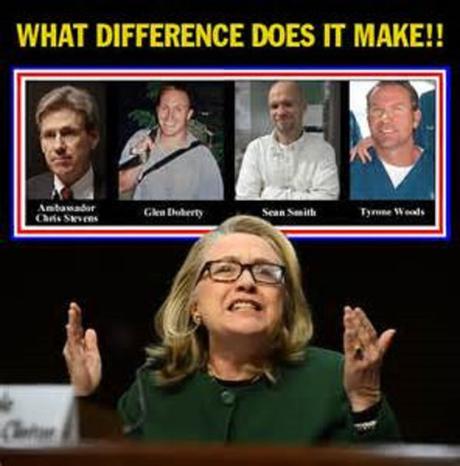 Hillary: I Didn’t Lie to Benghazi Families — It Was ‘The Fog Of War’ Hillary Clinton what difference does it make