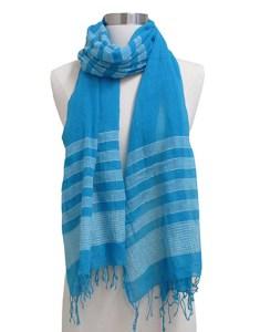 Handwoven cotton scarf made in Ethiopia