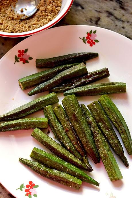 Bhindi Masala Curry (Spicy Stuffed Okra Curry)