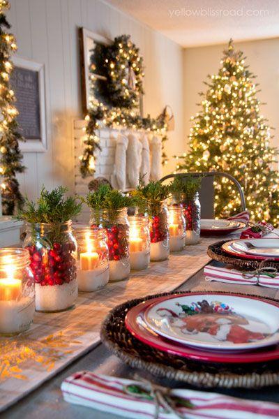 Holiday Decor I Love this Year How one blogger combined rustic and glam decorating ideas to deck her home for the holidays.: