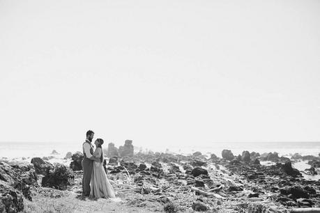 Kat & Mikey. A Waihau Bay Wedding (with a stunning coloured dress!) by Courtney Horwood