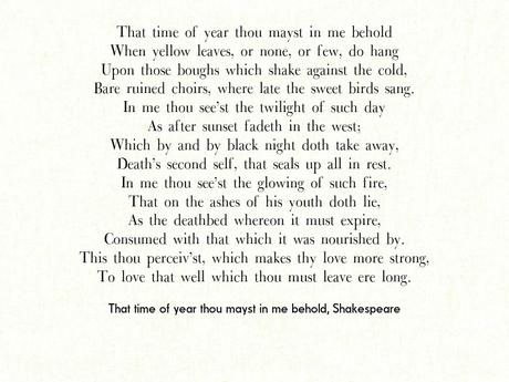 How to inspire yourself for a beautiful New Year 2016 (Shakespeare Sonnet)!