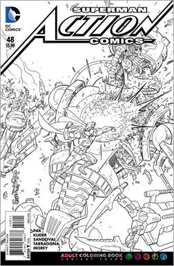 Action Comics #48 Adult Coloring Book Variant Action Comics #48 Adult Coloring Book Variant