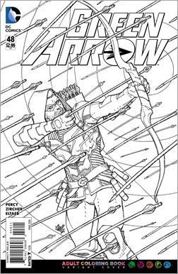 Green Arrow #48 Adult Coloring Book Variant Green Arrow #48 Adult Coloring Book Variant