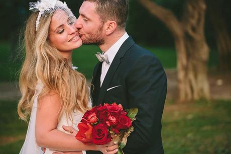 Stylish Christmas Wedding red-wedding