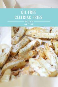 Oil-free Celeriac Fries | Vegan, Gluten-free