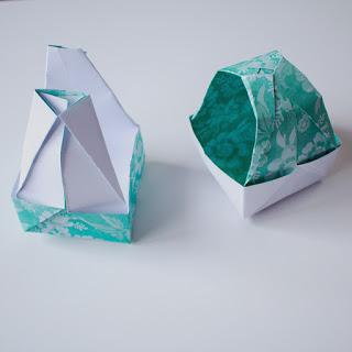 Origami Easter gift basket Tutorial