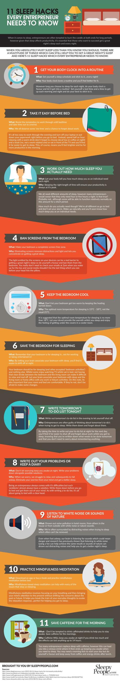 11 Sleep Hacks Guaranteed To Boost Your Health – Infographic sleep-hacks-for-entrepreneurs