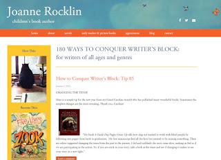 180 Ways to Conquer Writer’s Block, at Author Joanne Rocklin’s Blog