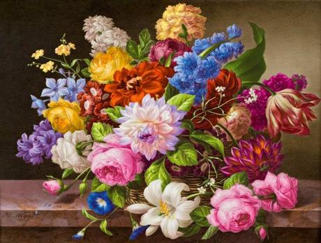 Beautiful and Realistic Flower Paintings by Joseph Nigg