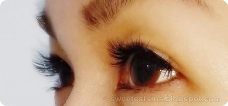 la belle eyelash extension close up