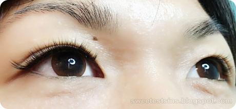 la belle eyelash extension before and after