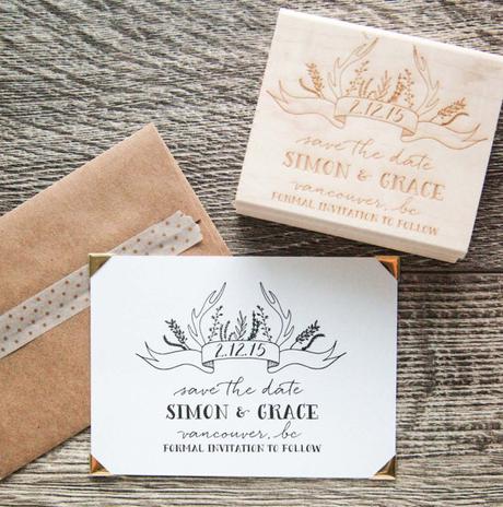 10 Save The Date Stamps For The DIY Bride