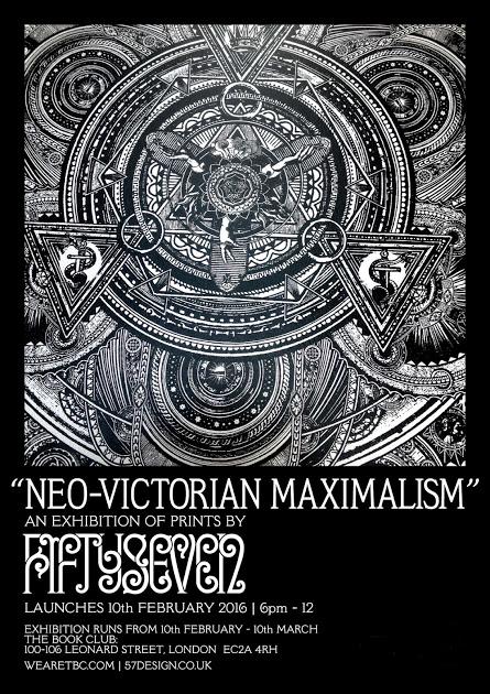Neo-Victorian Maximalism Exhibition by Fiftyseven AKA Steve Mitchell