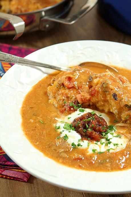 Spicy Tex-Mex Chicken Soup with Jalapeno and Cilantro Dumplings