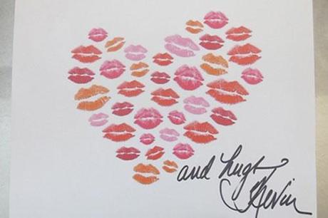 DIY: A Love Revolution for Valentine’s Day Lip Print Heart