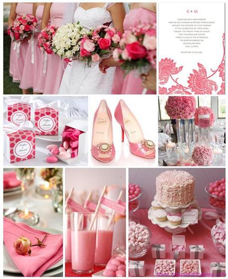 You have plenty of ideas to choose for your hot pink wedding decorations