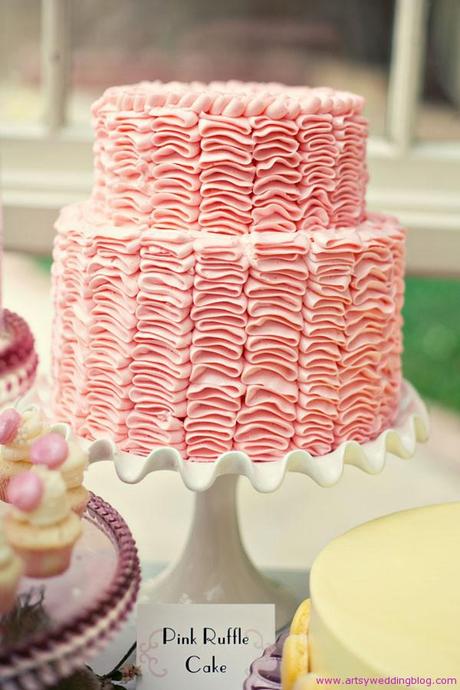 hot pink black and white wedding cakes