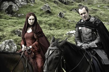 Mellisandre and Stannis Baratheon (Carice van Houten, Stephen Dillane photo by Helen Sloan)