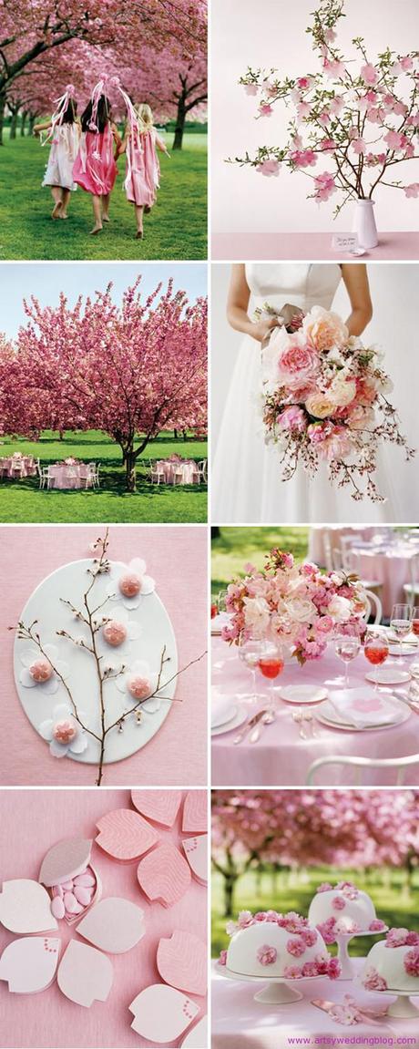 Embrace Spring with Cherry Blossom Themed Wedding