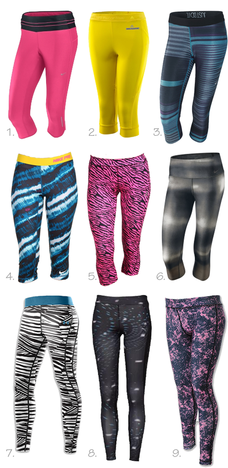 Running style: bright tights