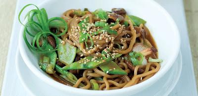 Recipe: Sesame Lime Soba Noodles with Snow Peas and Shiitake Mushrooms
